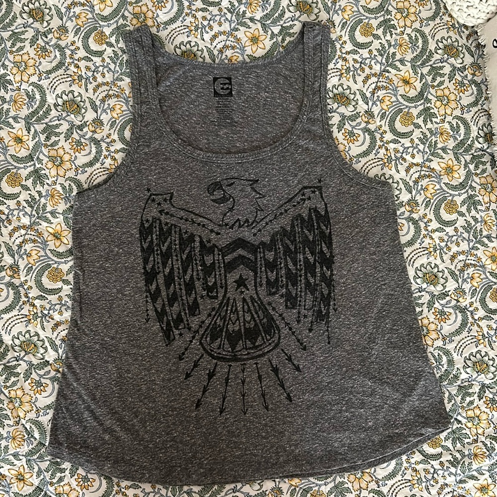 Billabong Tank Top in Grey, Medium